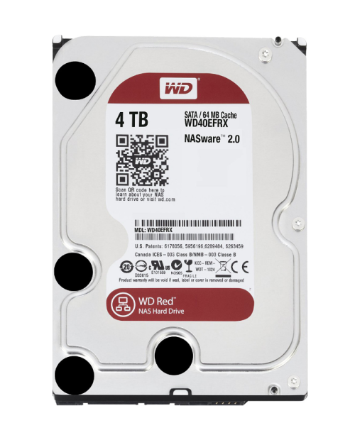 Western Digital 3.5" 4 TB Red Nas WD40EFRX SATA 3.0 5400 RPM Hard Disk