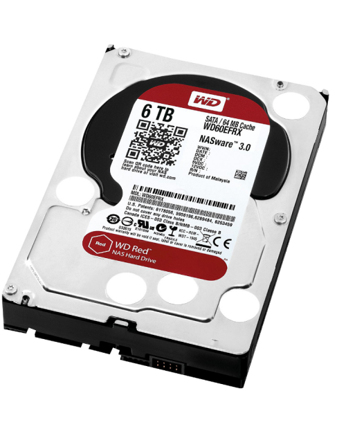 Western Digital 3.5" 6 TB Red Nas WD60EFRX SATA 3.0 5400 RPM Hard Disk