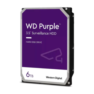 Western Digital 6 TB 3.5" Purple WD63PURZ SAT 3.0 5400 RPM Harddisk