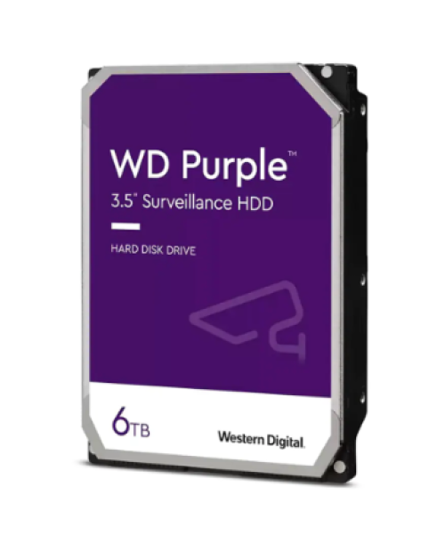 Western Digital 6 TB 3.5" Purple WD63PURZ SAT 3.0 5400 RPM Harddisk