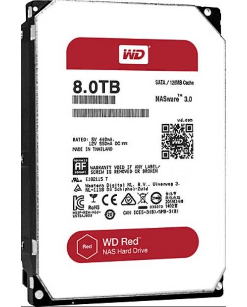 Western Digital WD80EFZX Red 8TB 128MB 5400Rpm Sata3 3.5" NAS Disk