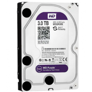 Western Digital 3.5" 3 TB Purple WD30PURX SATA 3.0 5400 RPM Hard Disk