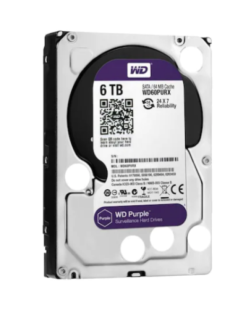 Western Digital Purple WD60PURX 3.5" 6 TB SATA 3 HDD