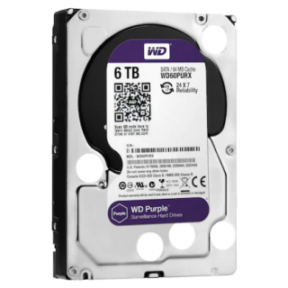 WD Purple WD60PURZ 6 TB 3.5" 5400 RPM HDD Güvenlik Diski