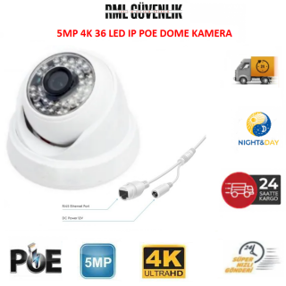 5MP 1520P 4K 36 Led POE IP Dome Güvenlik Kamerası RML-1738