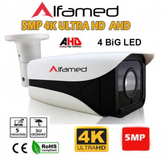 4 ATOM LED 5MP AHD 4K Ultra HD Gece Görüşlü Dış Mekan Güvenlik Kamerası