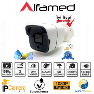 ALFAMED 2MP 1080P FULL HD IP Bullet Güvenlik Kamerası AL-1209IP