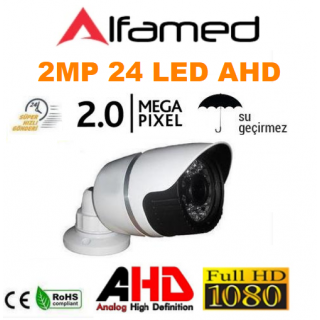 2MP 1080P AHD  24 Led Metal Kasa Bullet Kamera AL-1232