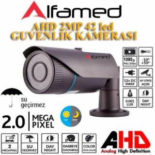 ALFAMED 2MP 1080P AHD 42 Led Gece Görüşlü Güvenlik Kamerası ALFA-1678