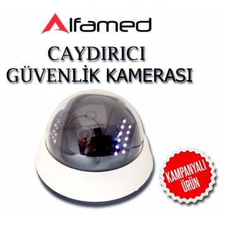 LED IŞIKLI CAYDIRICI SAHTE DOME GÜVENLİK KAMERASI ALFA-1903