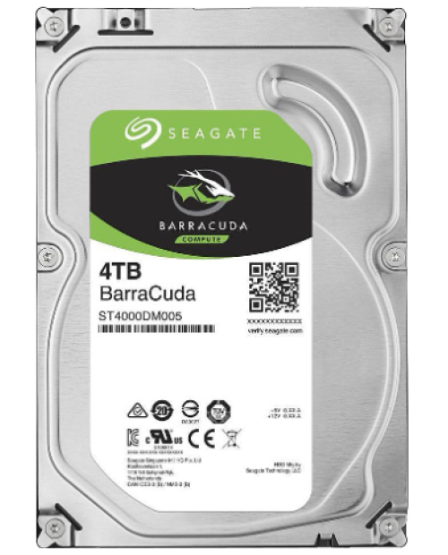 Seagate 3.5" 4 TB Barracuda ST4000DM005 SATA 3.0 5400 RPM Hard Disk