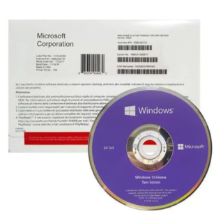 Microsoft Windows 10 Home 64bit Türkçe OEM KW9-00119 İşletim Sistemi