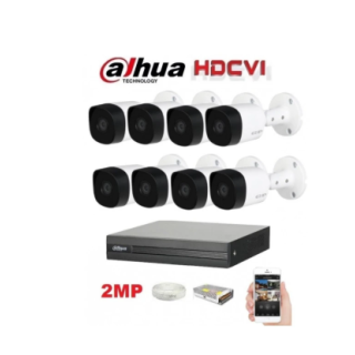 DAHUA RENKLİ 8 Kameralı 2mp Fullhd Güvenlik Kamera Seti 500GB HDD