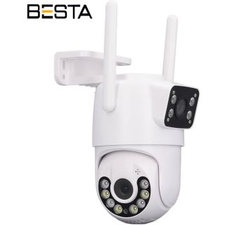 Besta Dış Mekan Çift Kameralı Gece Görüşlü Full Hd Ip Akıllı Güvenlik Kamerası PTZ GÜVENLİK KAMERASI BB-1723