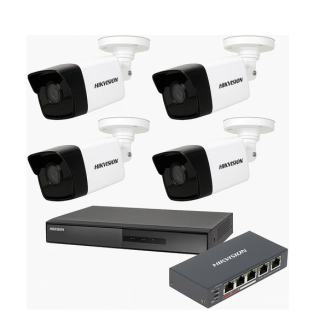 Hikvision 2 Mp 4 Lü Dış Ortam Ip Kamera Seti 1 Tb Güvenlik HDD