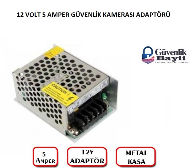 5 amper 12 volt adaptör