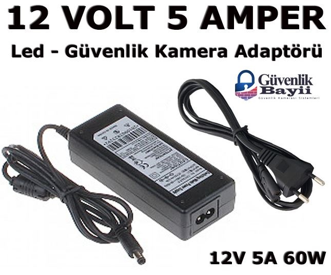 12 volt 5 amper adaptör