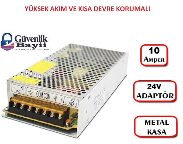 24 Volt 10 amper adaptör 24v 10a fiyatı