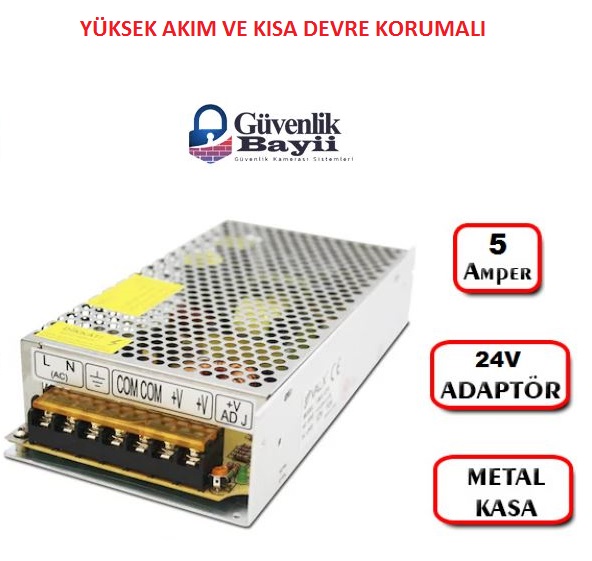 24 volt 5 amper adaptör 24v 5a