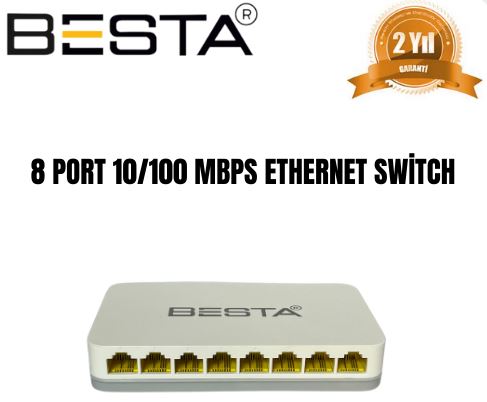 Besta 8 Port 10/100 Mbps Ethernet Switch BST-08