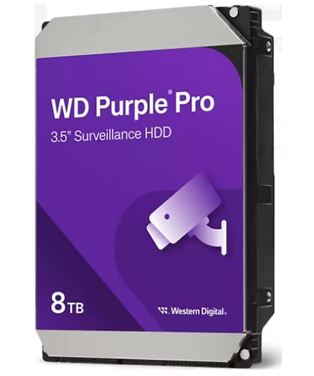 8 TB WD 3.5 PURPLE PRO SATA3 7200RPM 256MB 7/24 GUVENLIK WD8002PURP