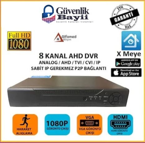 8 kanal kamera kayıt cihazı