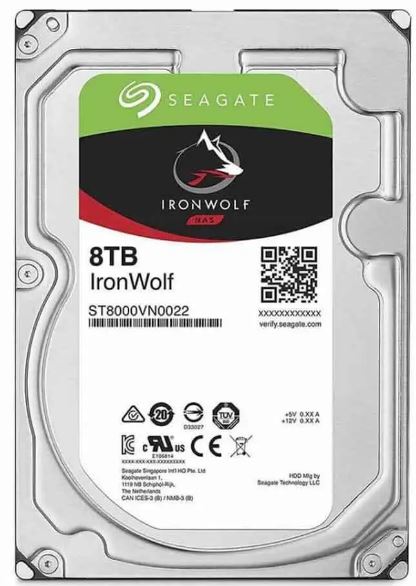 Seagate 3.5 8 TB Ironwolf Nas ST8000VN0022 SATA 3.0 7200 RPM Hard