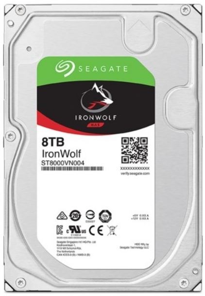 Seagate 3.5 IronWolf 8TB ST8000VN004 7200RPM 256MB Cache Sata 3