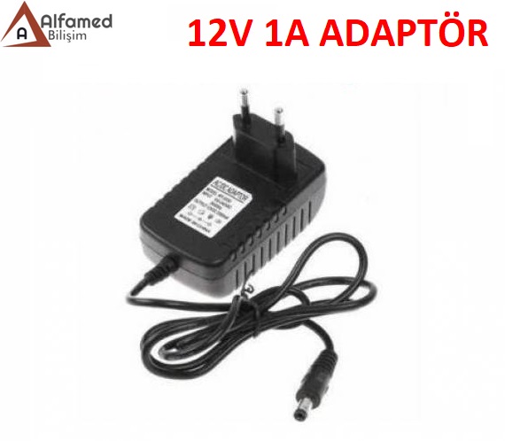 12V 1 AMPER PLASTİK SWİTCH ADAPTÖR