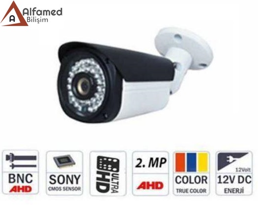 2 MP 1080P 48 LED AHD Güvenlik Kamerası