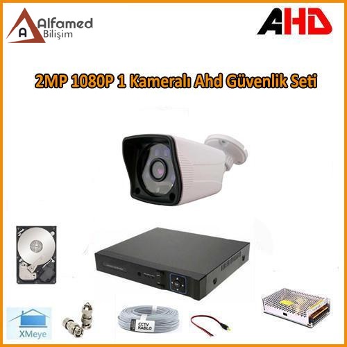 2MP 1080P 1 Kameralı AHD Güvenlik Sistemi (320GB Harddisk Dahil)