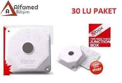 BEYAZ KAMERA MONTAJ BUATI RBOX BUAT CAMBOX TABAN DAHİL 30LU PAKET