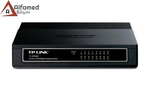 TP-LİNK 16 Port 10/100 Mbps Desktop SwitchTL