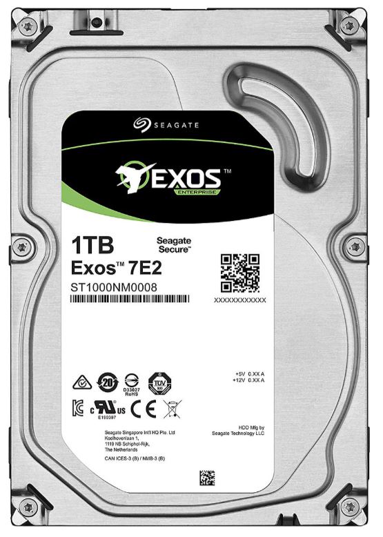 Seagate Exos 7E2 ST1000NM0008 SATA 3.0 7200 RPM 3.5" 1TB Harddisk