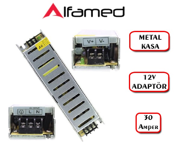 12 Volt 30 Amper Güvenlik Kamerası Adaptörü 12v 30A