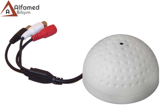 DOME TİPİ KAMERA MİKROFONU (KAMERA İÇİN GÜÇ ÇIKIŞLI)