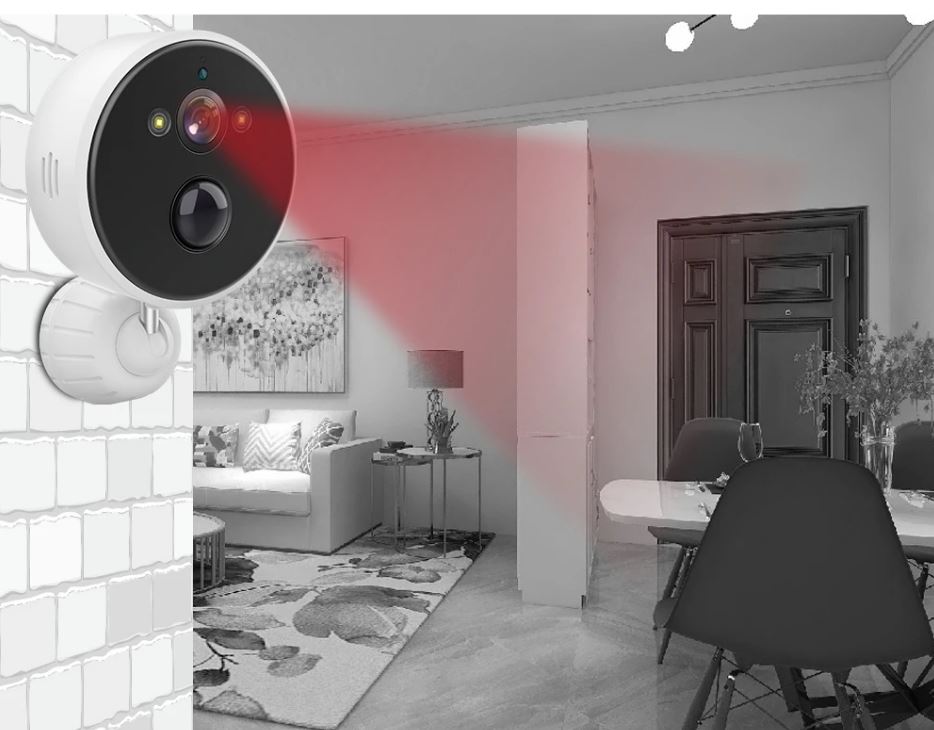 Pilli Kablosuz Kamera 1080P Harekete Duyarlı BS-1616 görünüm