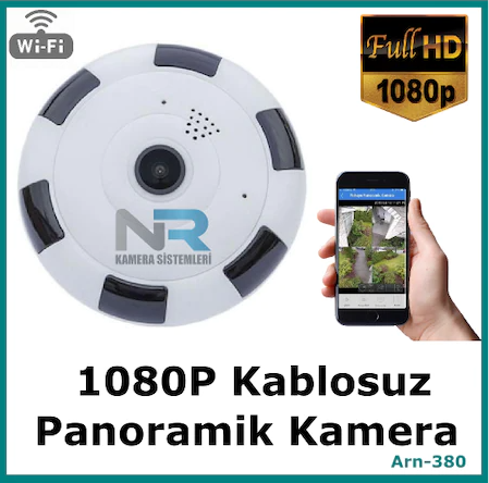 2MP 1080P Kablosuz Gece Görüşlü Panaromik Kamera ARN-380