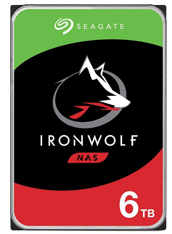 Seagate 3.5" 6 TB IronWolf ST6000VN001 5400 RPM SATA 3.0 Harddisk