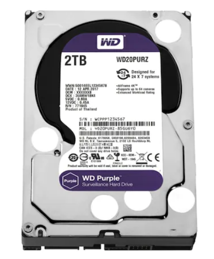 WD Purple WD20PURZ 2 TB 3.5