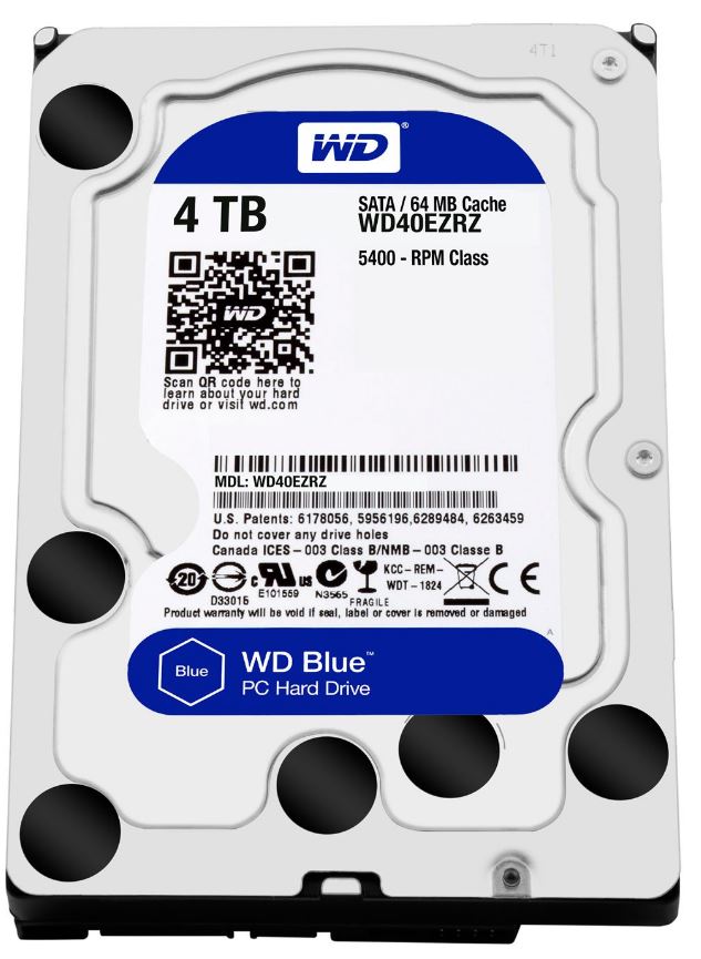 WD Blue 4TB 5400RPM Sata 3.0 64MB 3.5" Sabit Disk WD40EZRZ