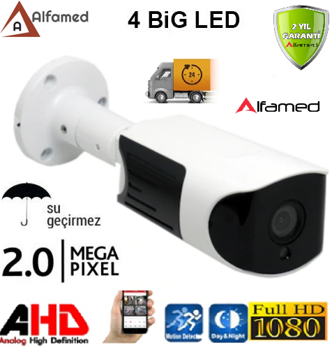 2MP 4 ATOM LED GÜVENLİK KAMERASI ALFAMED AL-1145