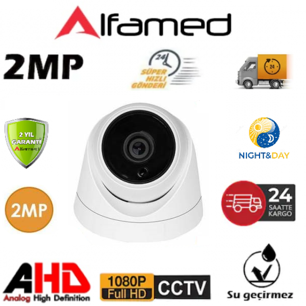 4 KAMERALI 2 İÇ 2 DIŞ 2MP 1080P AHD GÜVENLİK SETİ ALFA-1152 görünüm