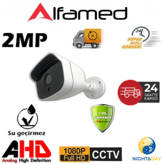 2MP 1080P 36 Led Şık Plastik Kasa AHD Güvenlik Kamerası AL-2235 görünüm