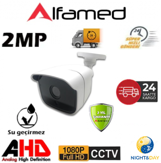 2MP 1080P 36 Led Şık Plastik Kasa AHD Güvenlik Kamerası AL-2235