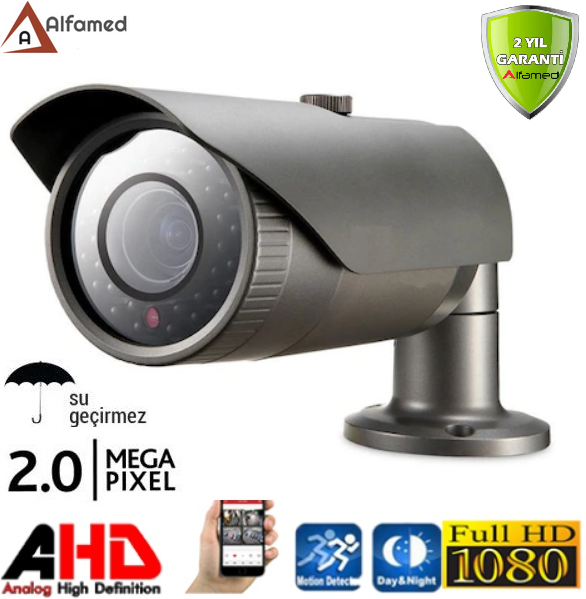 1080P 2MP 42 LED Gece Görüşlü AHD Güvenlik Kamerası