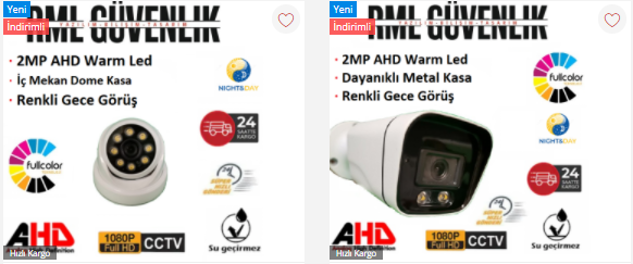 Warm Led Güvenlik Kamerası