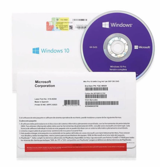 Microsoft Windows 10 Pro 64bit İngilizce FQC-08929 İşletim Sistemi